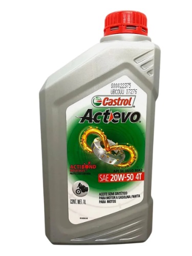 ACEITE CASTROL ACTEVO 4T SEMISINTETICO PART SYN 20W50